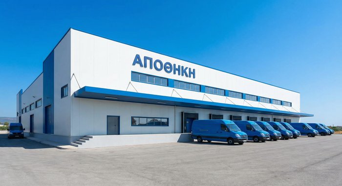 Γράφημα ή χάρτης παρακολούθησης αποστολής - η παραγγελία συνεχίζεται μέχρι την παραλαβή