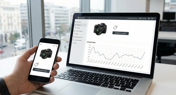 E-shop με ιστορικό τιμών