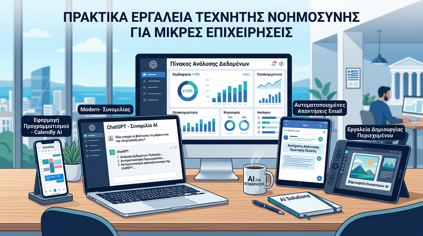 Εργαλεία AI για μικρές επιχειρήσεις