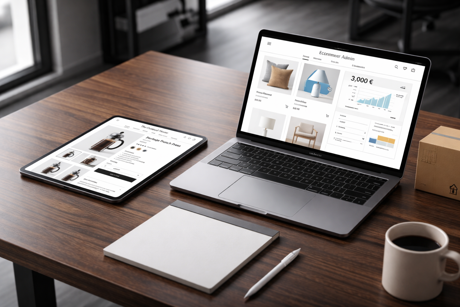 E-commerce platform workspace